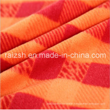 Polyester Printing Plaid Fleece Fabric for Hat Clothing Toys